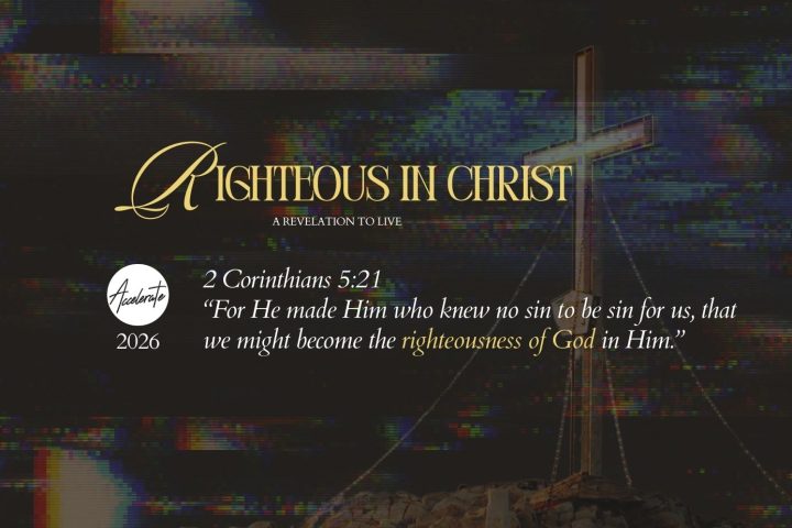 Accelerate Church Righteous In Christ theme 2026 website banner